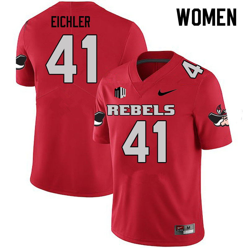 Women #41 Jaylen Eichler UNLV Rebels College Football Jerseys Sale-Scarlet